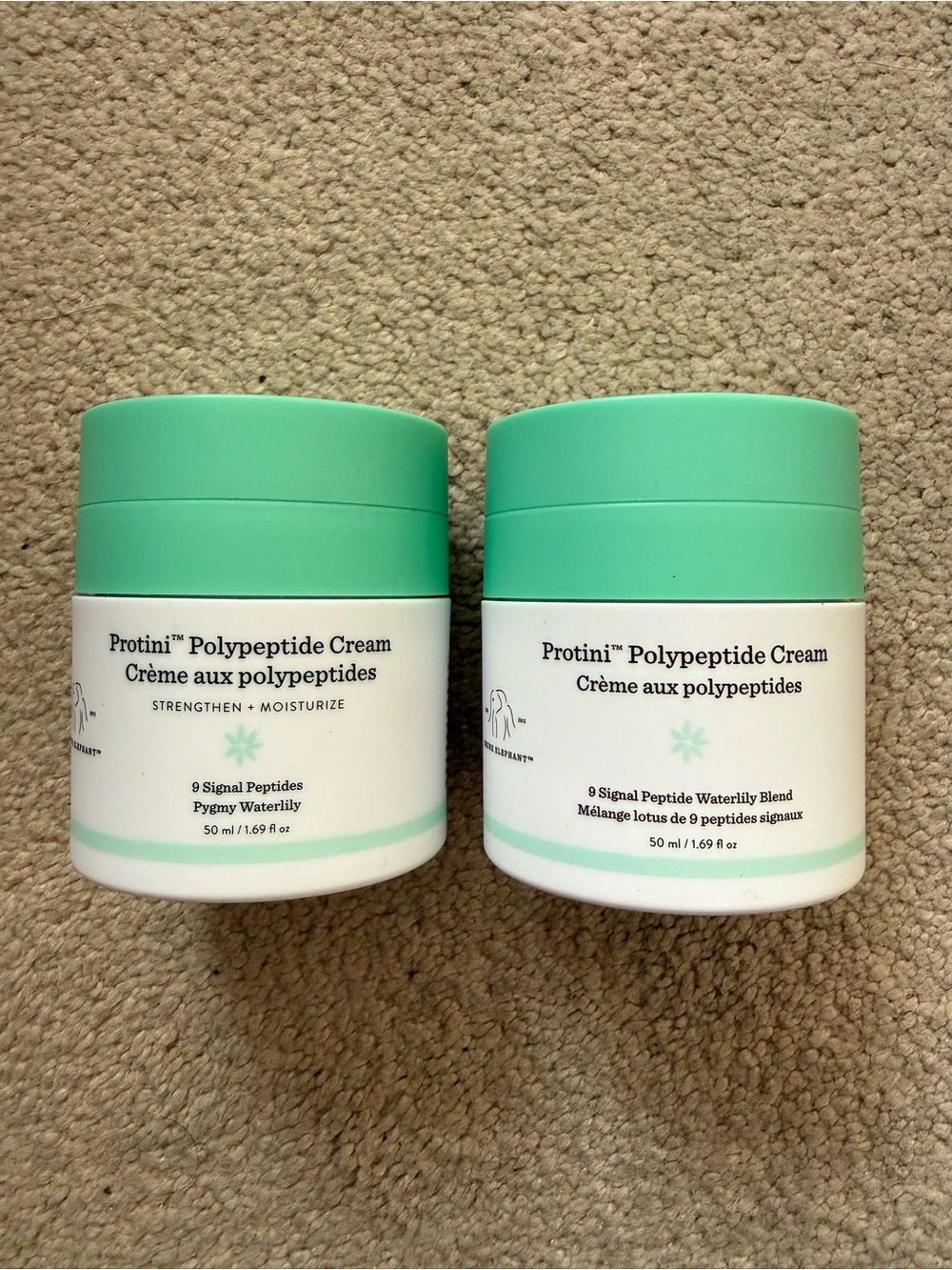 New Drunk Elephant Protini™ Polypeptide Firming Moisturizer 50ml Lot Of 2